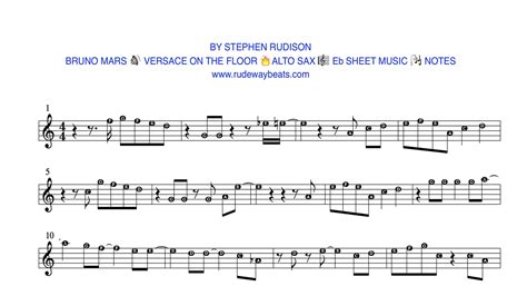 versace on the floor spartito sax|Free Versace On The Floor by Bruno Mars sheet music.